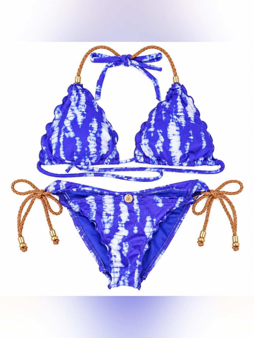 ViX Paula Hermanny SOFIA Purple Tie-Dye Designer Bikini Set